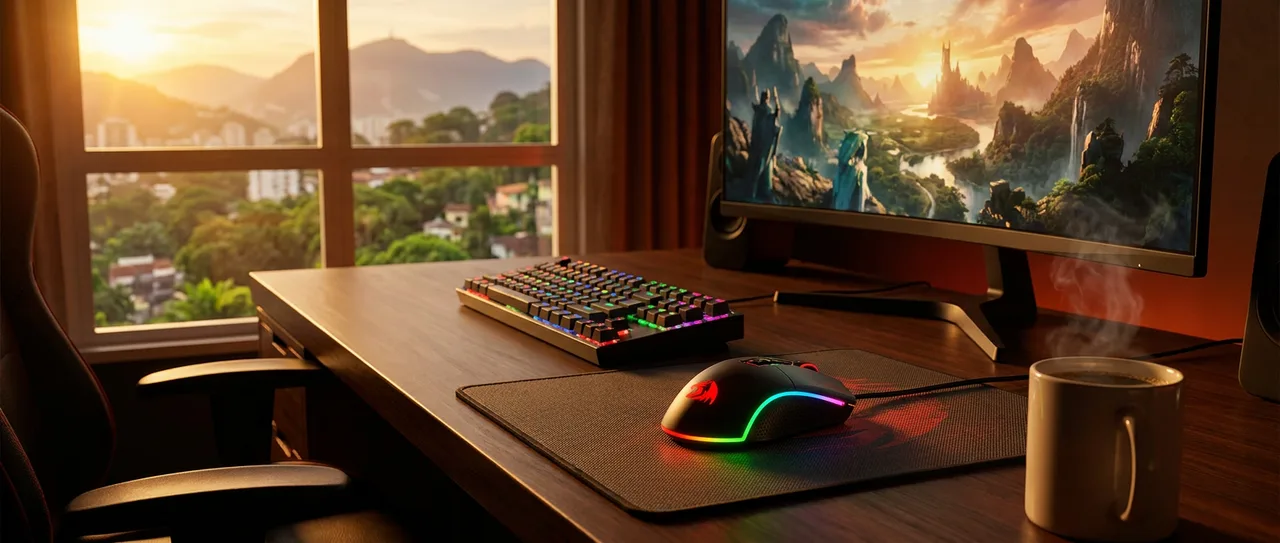 Mouse Gamer Redragon Griffin Preto RGB 7200 DPI M607
