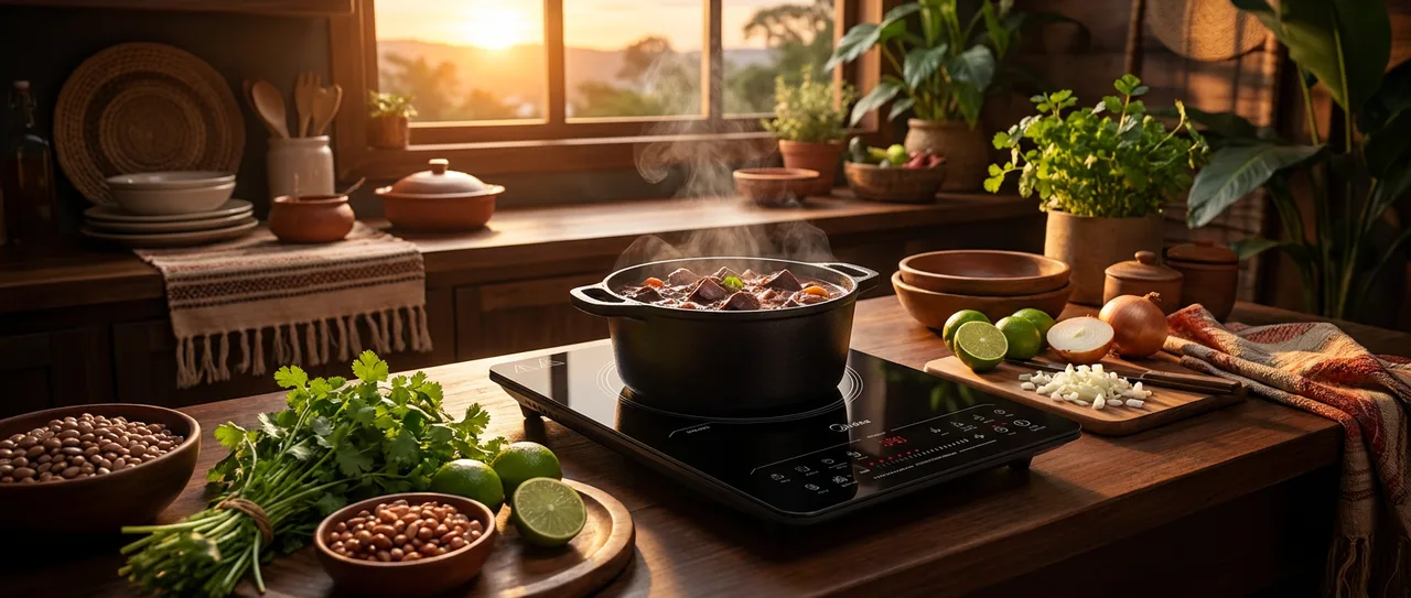 Cooktop Portatil por Indução, Preto, 220v, Midea