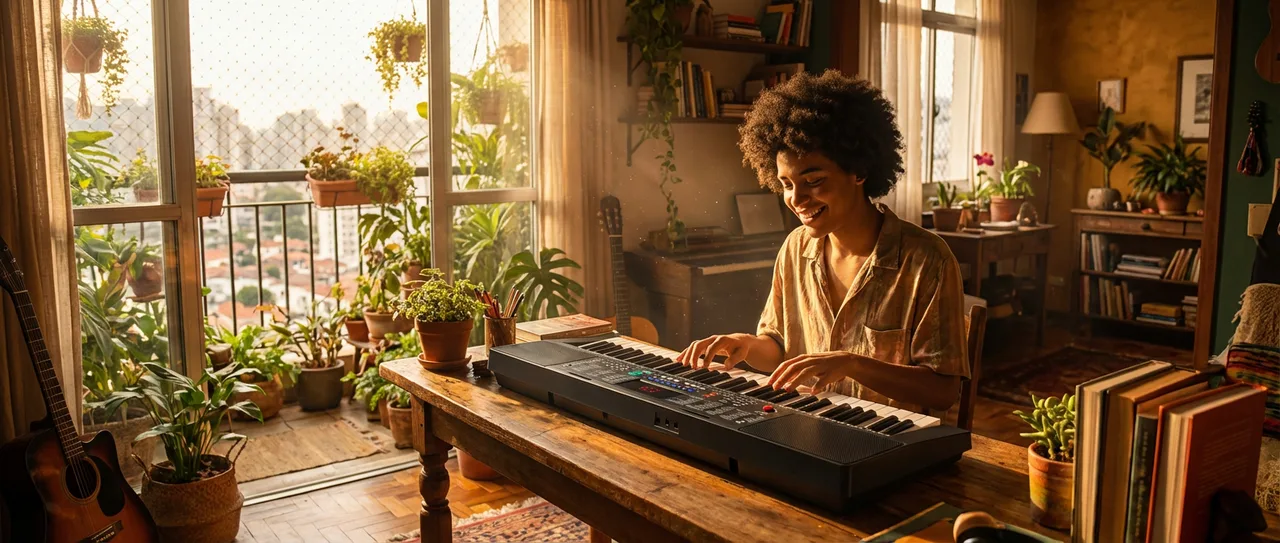 Teclado Estudante Spring New Tc161 61 Teclas