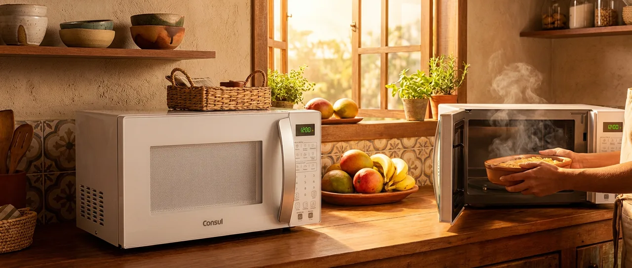 Micro-ondas Consul 32 Litros Branco com Menu Fácil - CMS46AB 110V