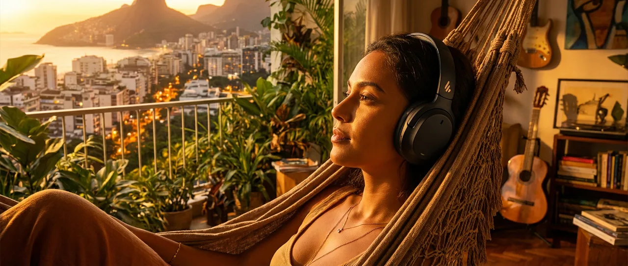 FONE COM CANCELAMENTO DE RUÍDO WH950NB BLUETOOTH 5.3 EDIFIER - PRETO