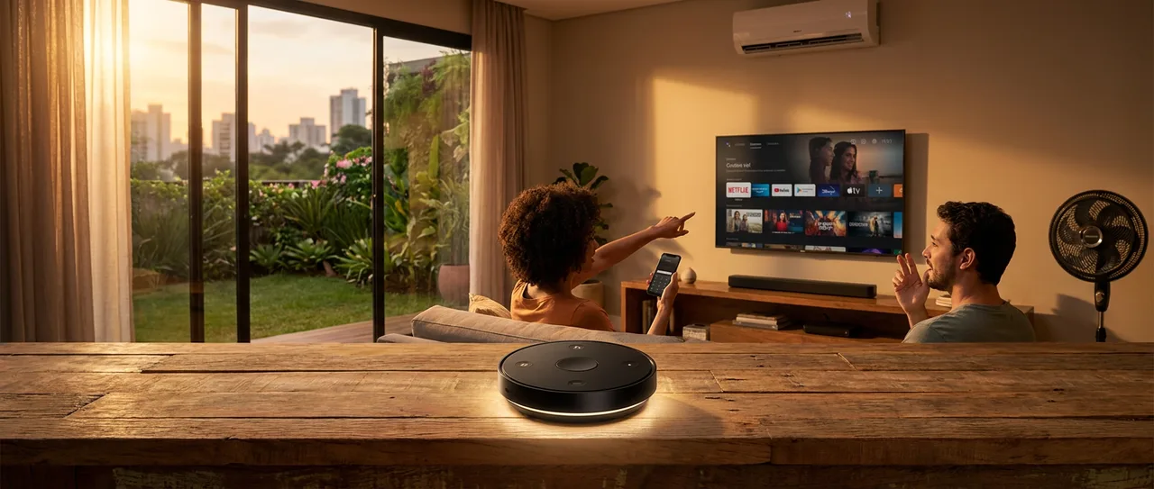 Smart Controle Universal Wi-Fi Positivo Casa Inteligente, Infravermelho, All-in-One, Controle Pelo Celular ou Comando de Voz, Rede 2.4 GHz, Bivolt – Compatível com Alexa