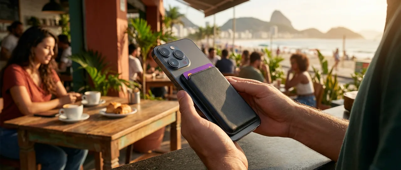 Carteira Magnética MagSafe Premium Alta Potência Porta Cartões Slim