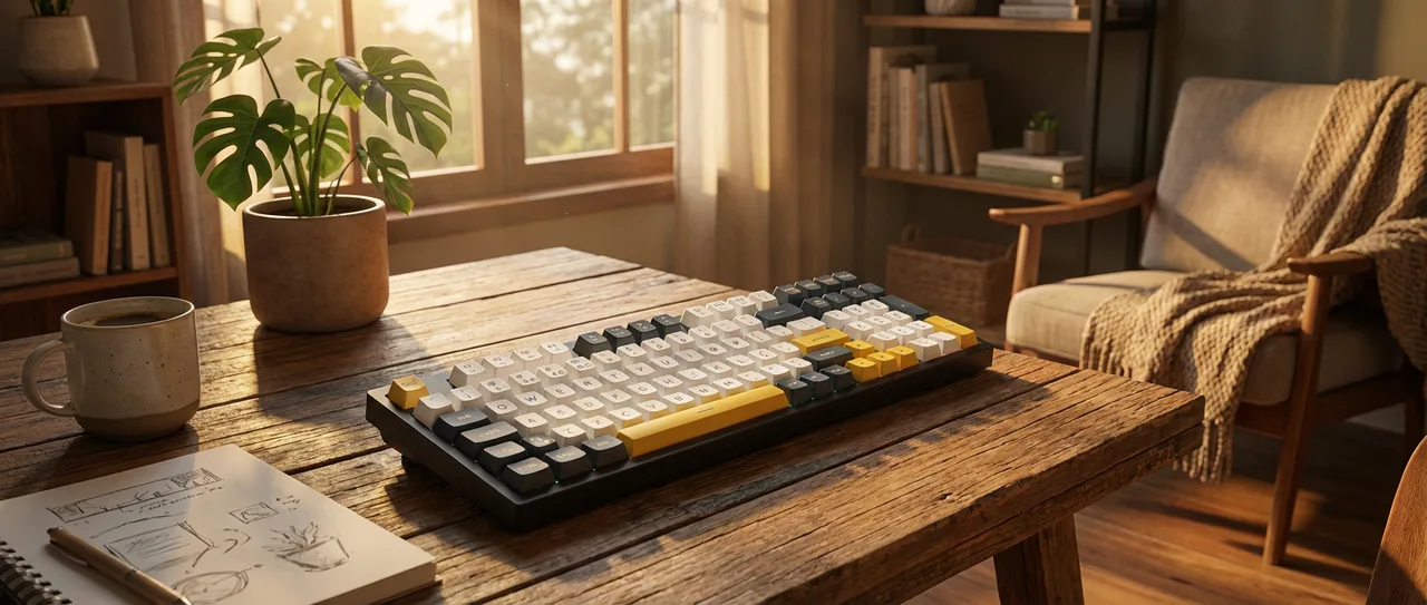 Teclado Personalizado Português (cinza-azulado)